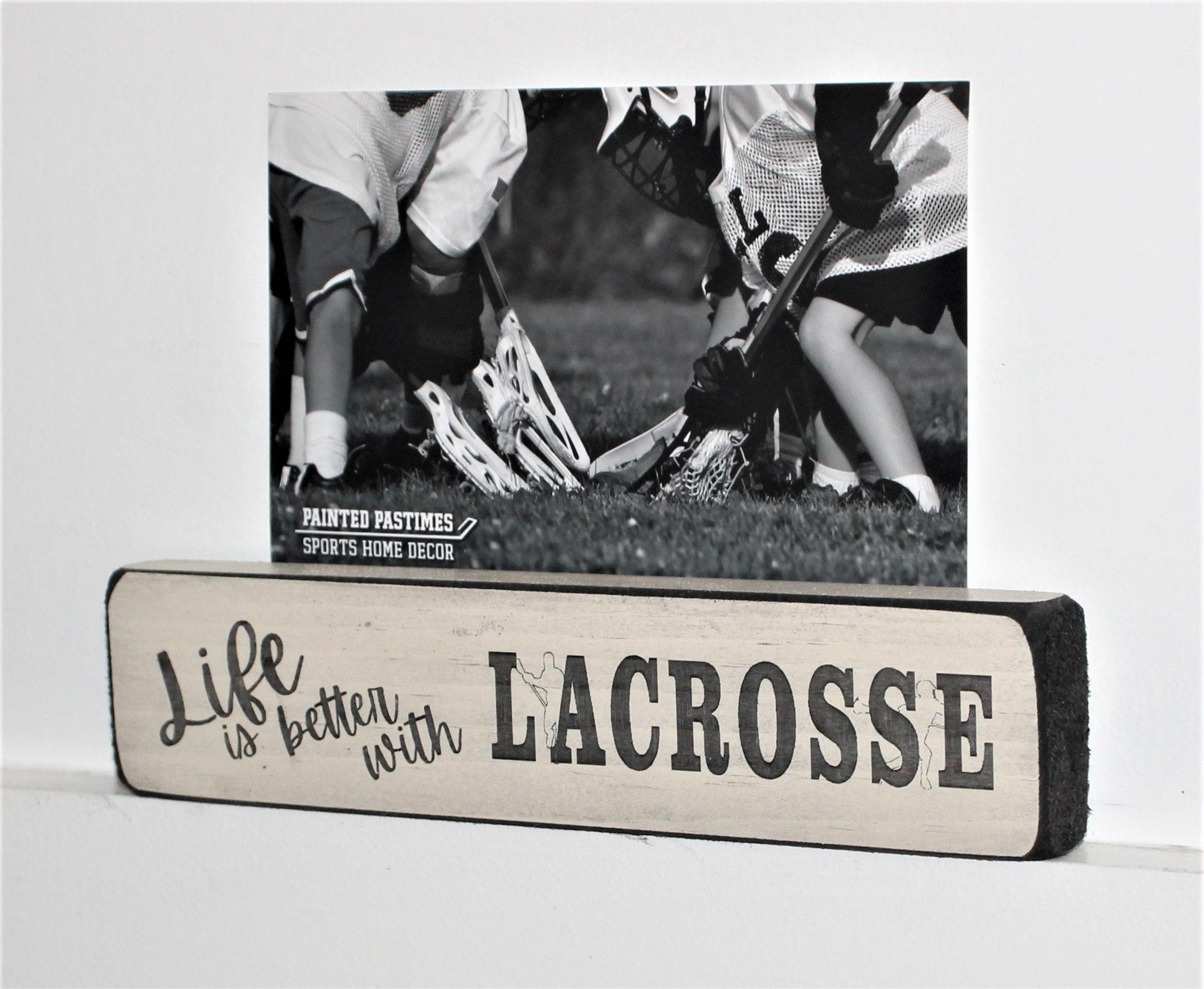 Lacrosse Ornament, Wood Sign, Lacrosse Team Gift