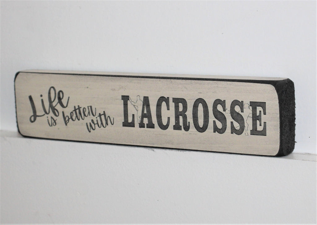 Lacrosse Ornament, Wood Sign, Lacrosse Team Gift