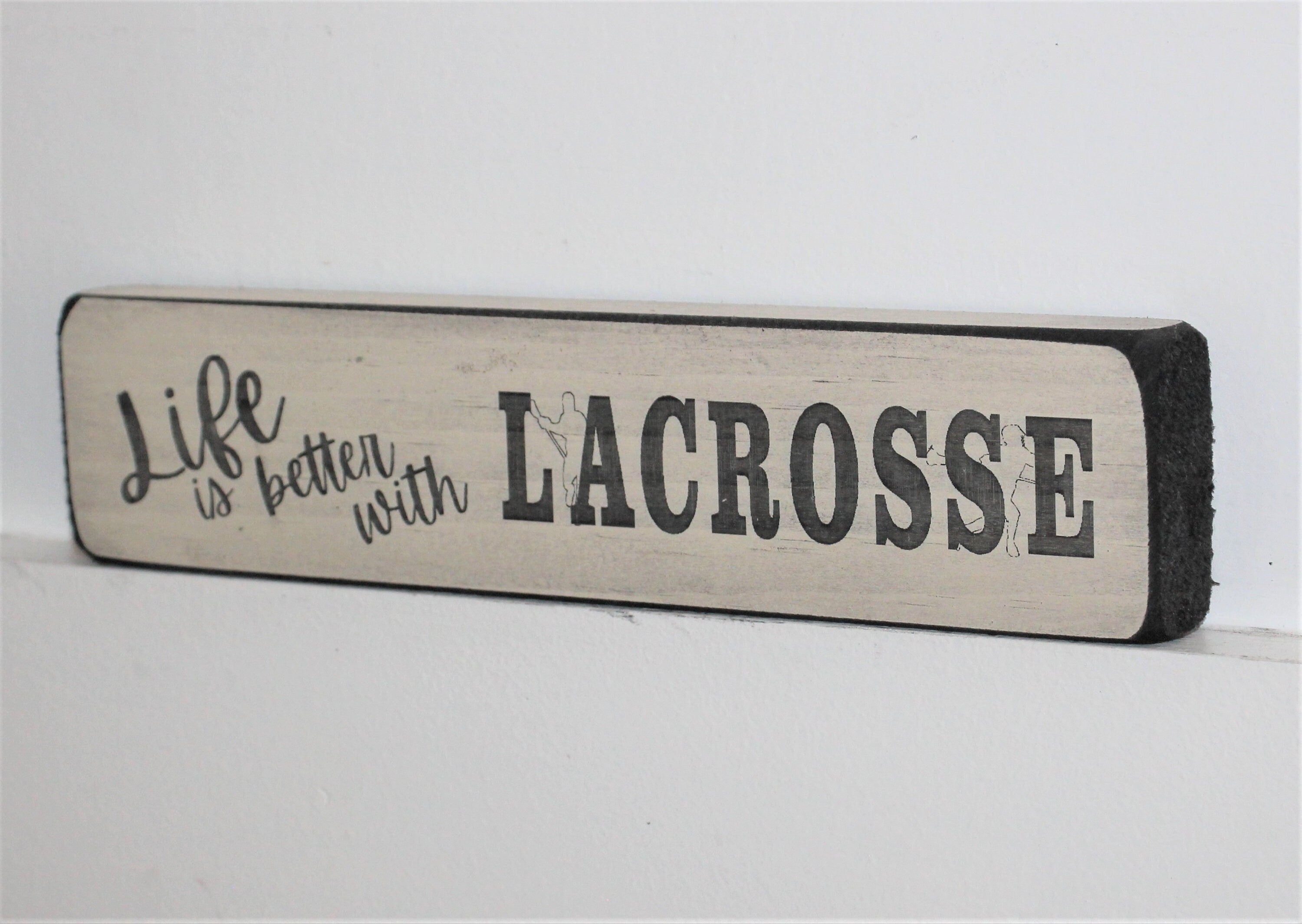 Lacrosse Ornament, Wood Sign, Lacrosse Team Gift
