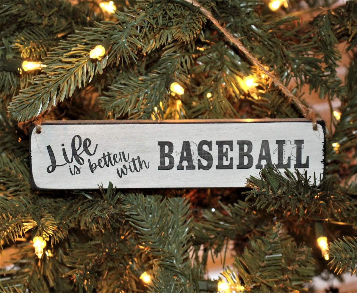 Baseball Ornament, Baseball Player, Fan, Coach Christmas Gift
