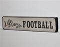 Football Wood Sign: Coach Gift, Player Gift, Team Decor