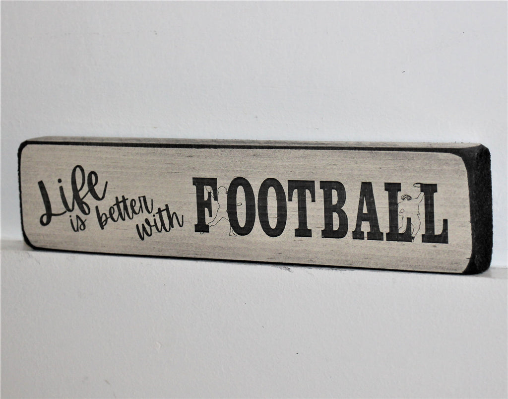 Football Ornament: Laser Cut Wood, Coach or Player Gift