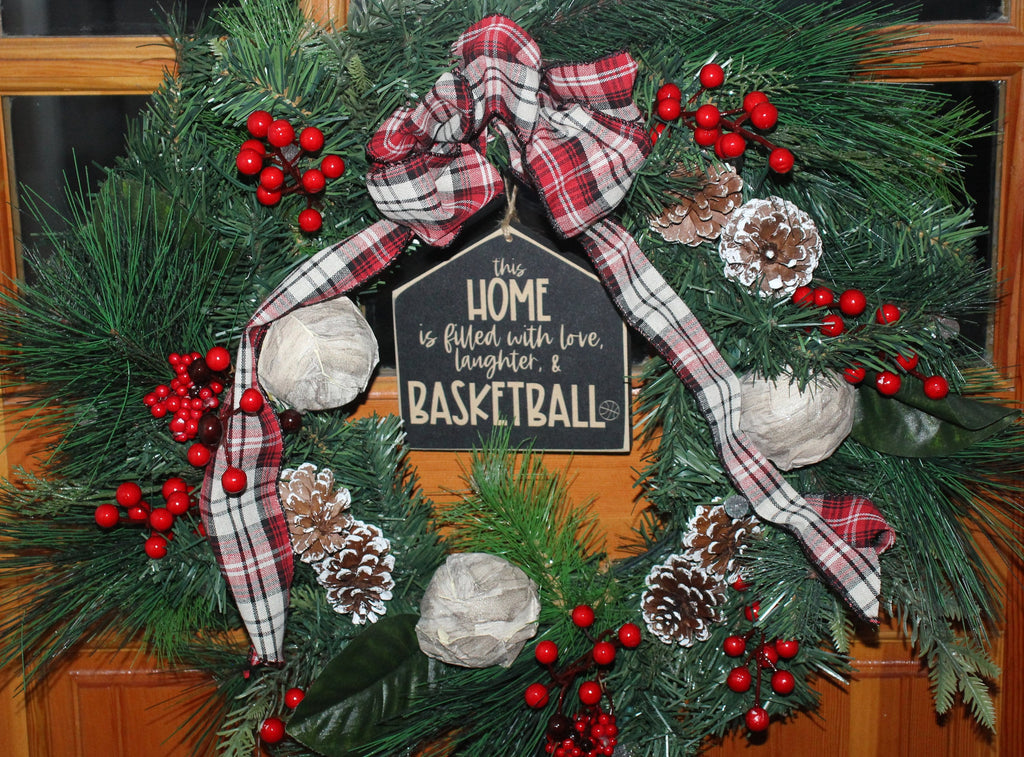 Basketball Home Decor Sign: Gift for Player, Coach, Mom - 6" x 6"
