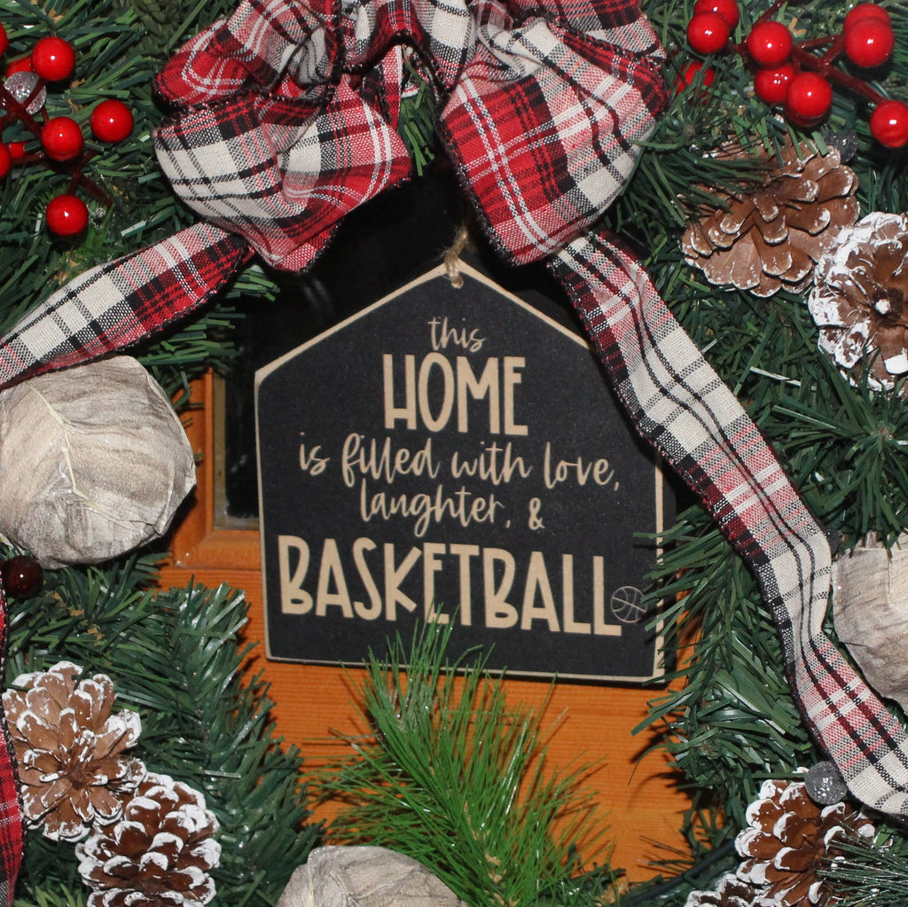 Basketball Home Decor Sign: Gift for Player, Coach, Mom - 6" x 6"
