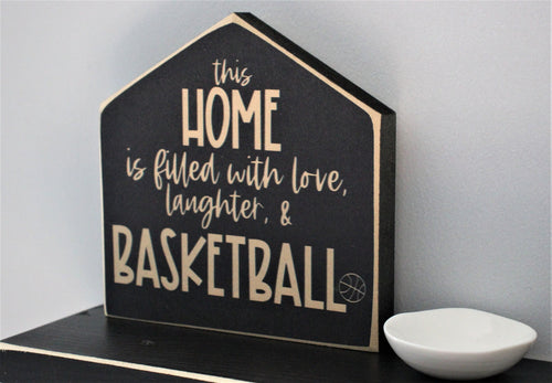 Basketball Home Decor Sign: Gift for Player, Coach, Mom - 6" x 6"