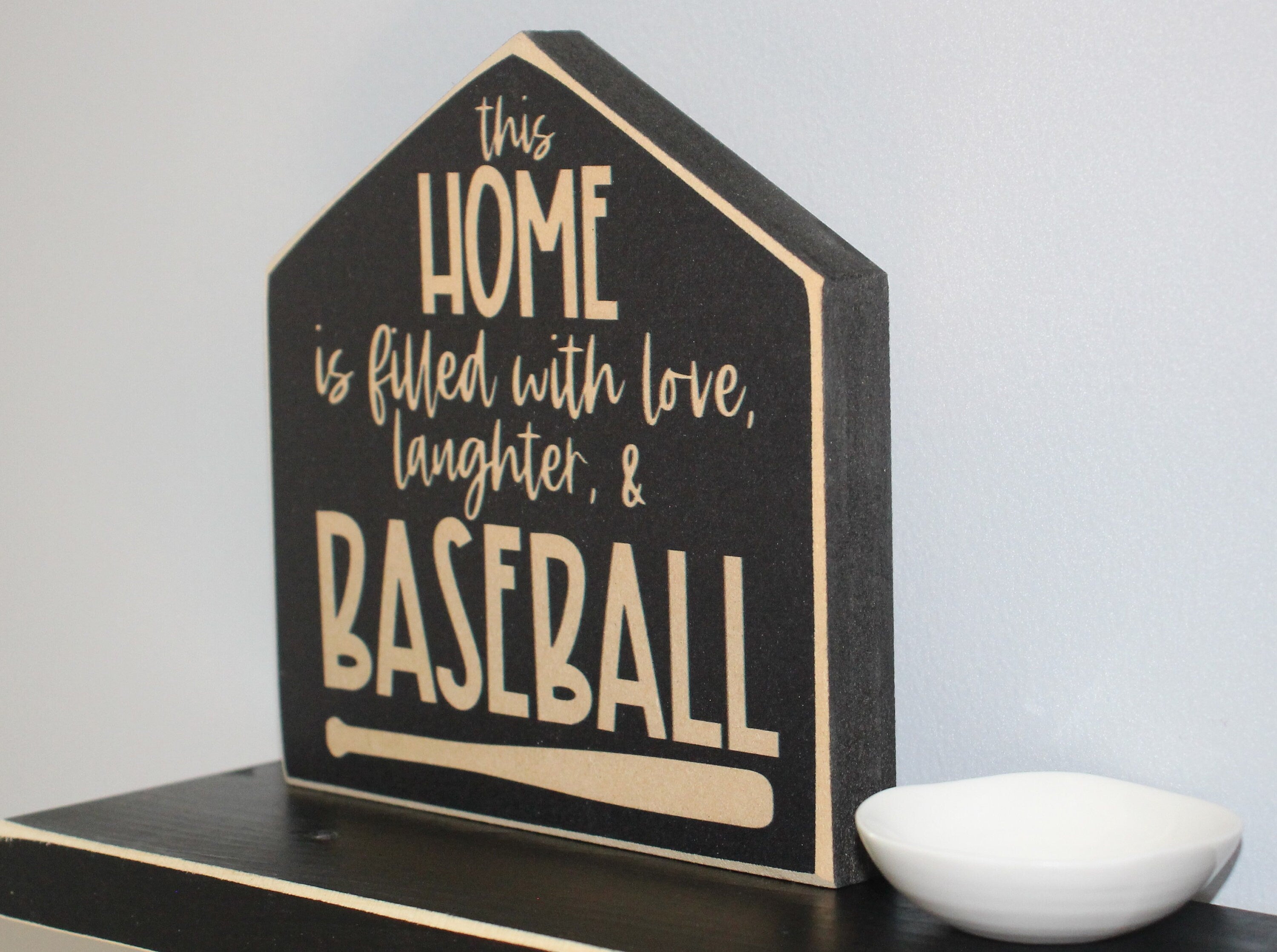 Baseball Home Sign: Gift for Mom, Dad, Coach, Christmas Ornament