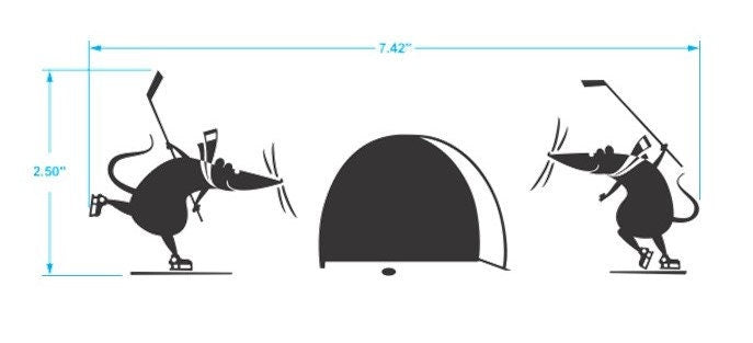 Hockey Mice Vinyl Decal: Laptop, Wall, Tournament Bag