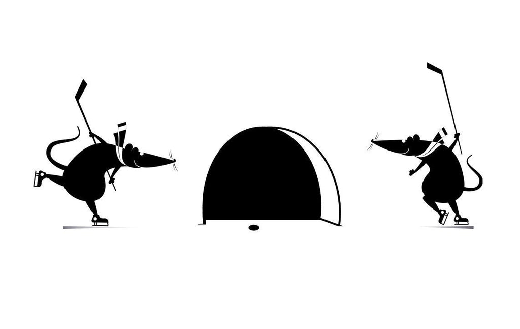 Hockey Wall Decal: Hockey Player Sticker