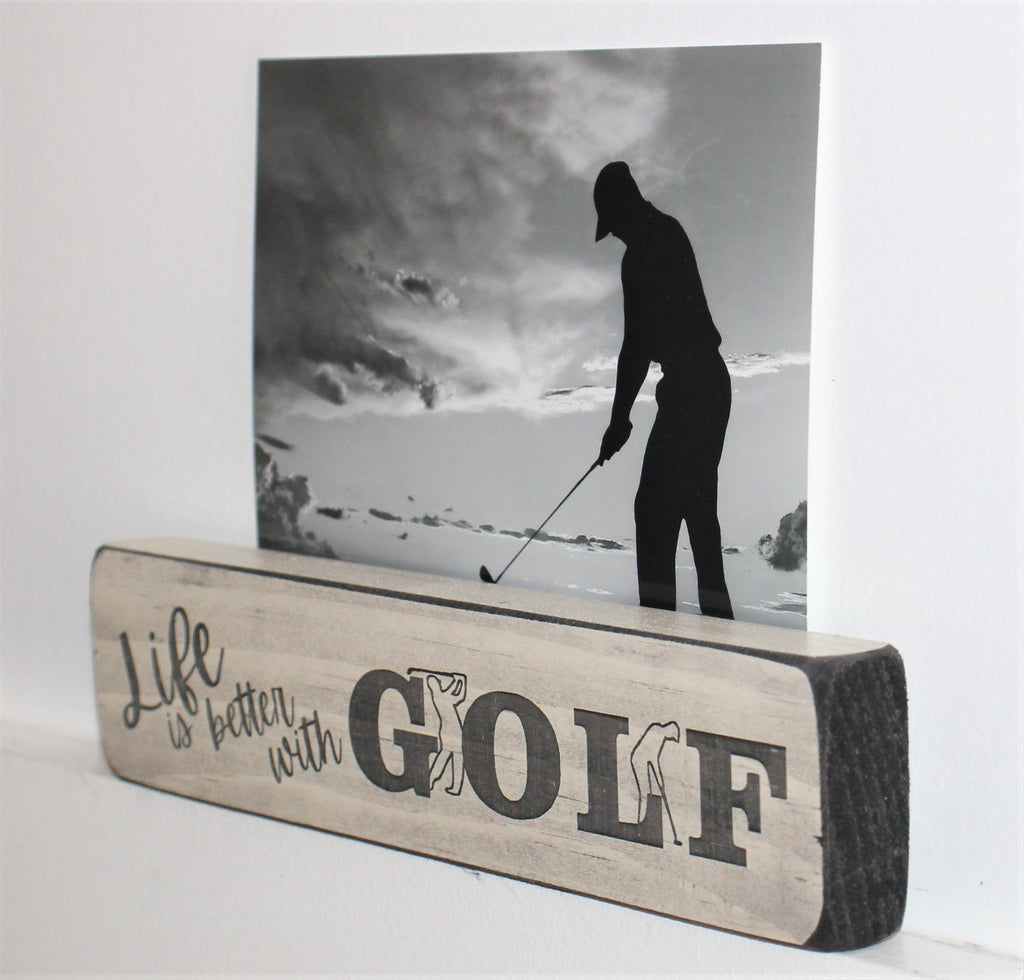 Golf Ornament, Golf Coach Gift, Man Cave Wood Sign