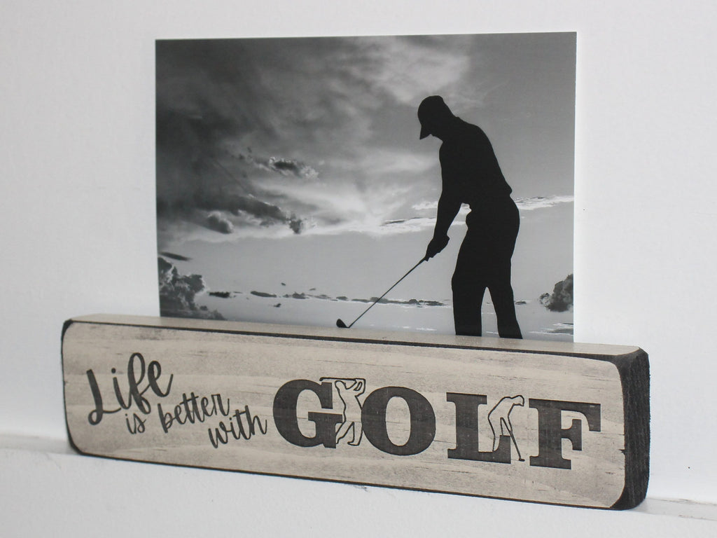 Golf Ornament, Golf Coach Gift, Man Cave Wood Sign