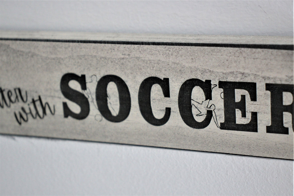 Soccer Ornament: Laser Cut Wood, Black & White