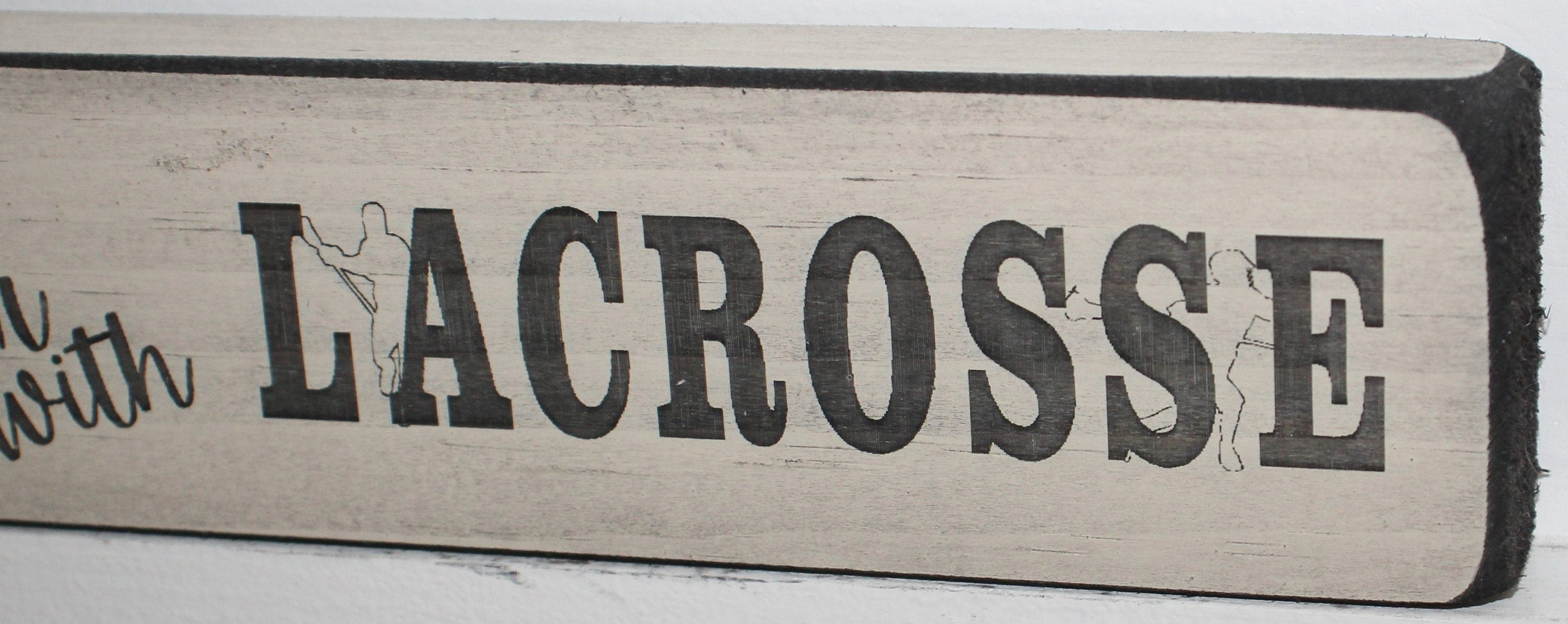 Lacrosse Ornament, Wood Sign, Lacrosse Team Gift