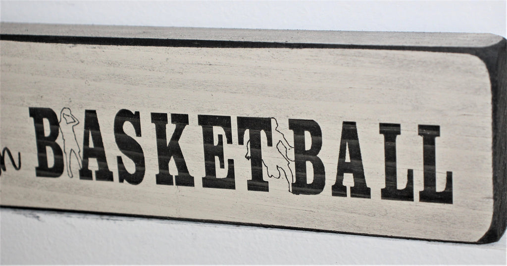 Basketball Ornament, Wood Sign, Christmas Gift for Player, Fan, Coach, Mom or Dad