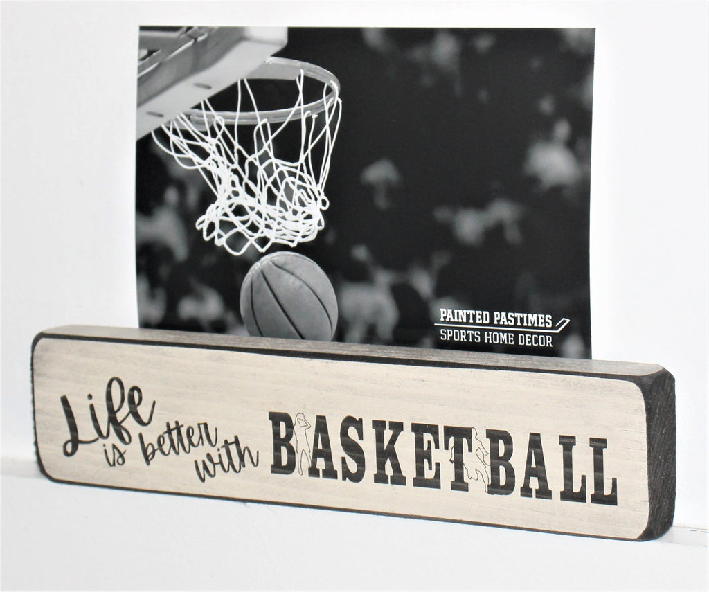 Basketball Ornament, Wood Sign, Christmas Gift for Player, Fan, Coach, Mom or Dad