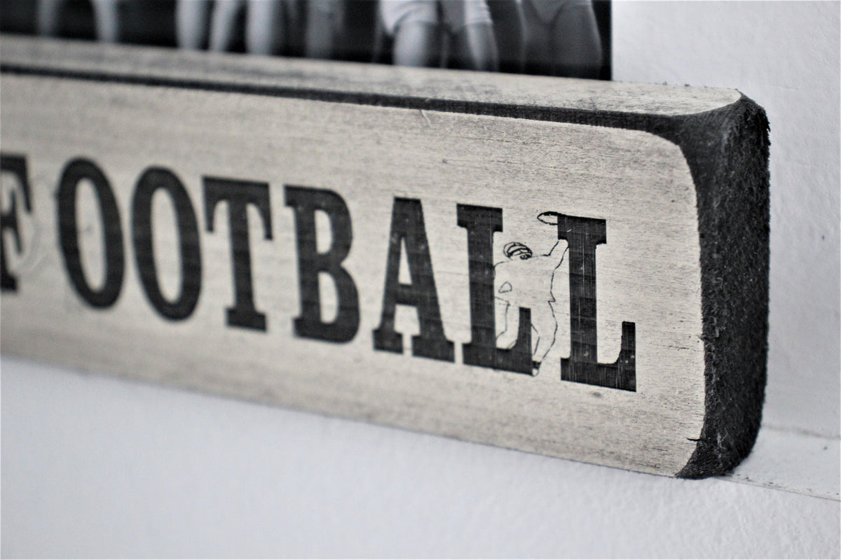 Football Ornament: Laser Cut Wood, Coach or Player Gift