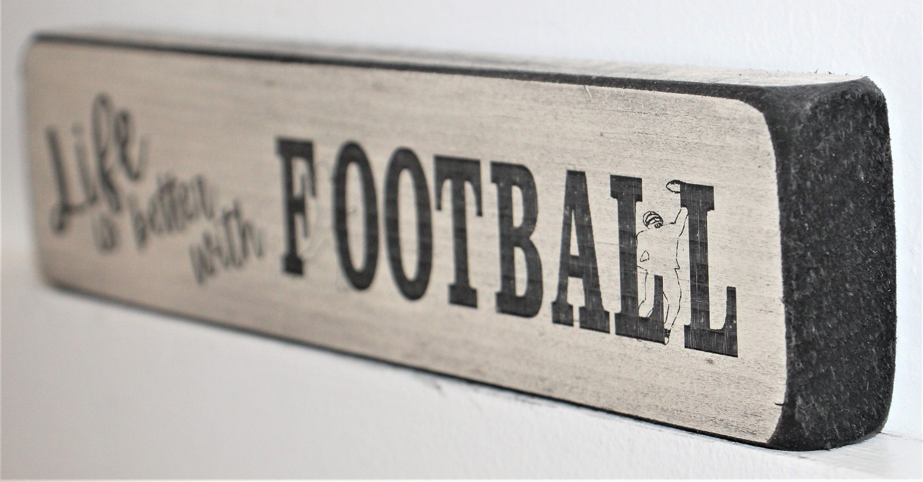 Football Ornament: Laser Cut Wood, Coach or Player Gift