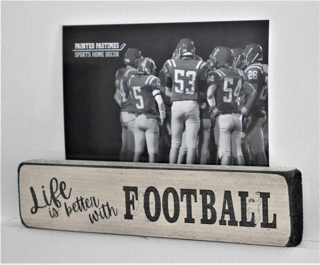 Football Ornament: Laser Cut Wood, Coach or Player Gift