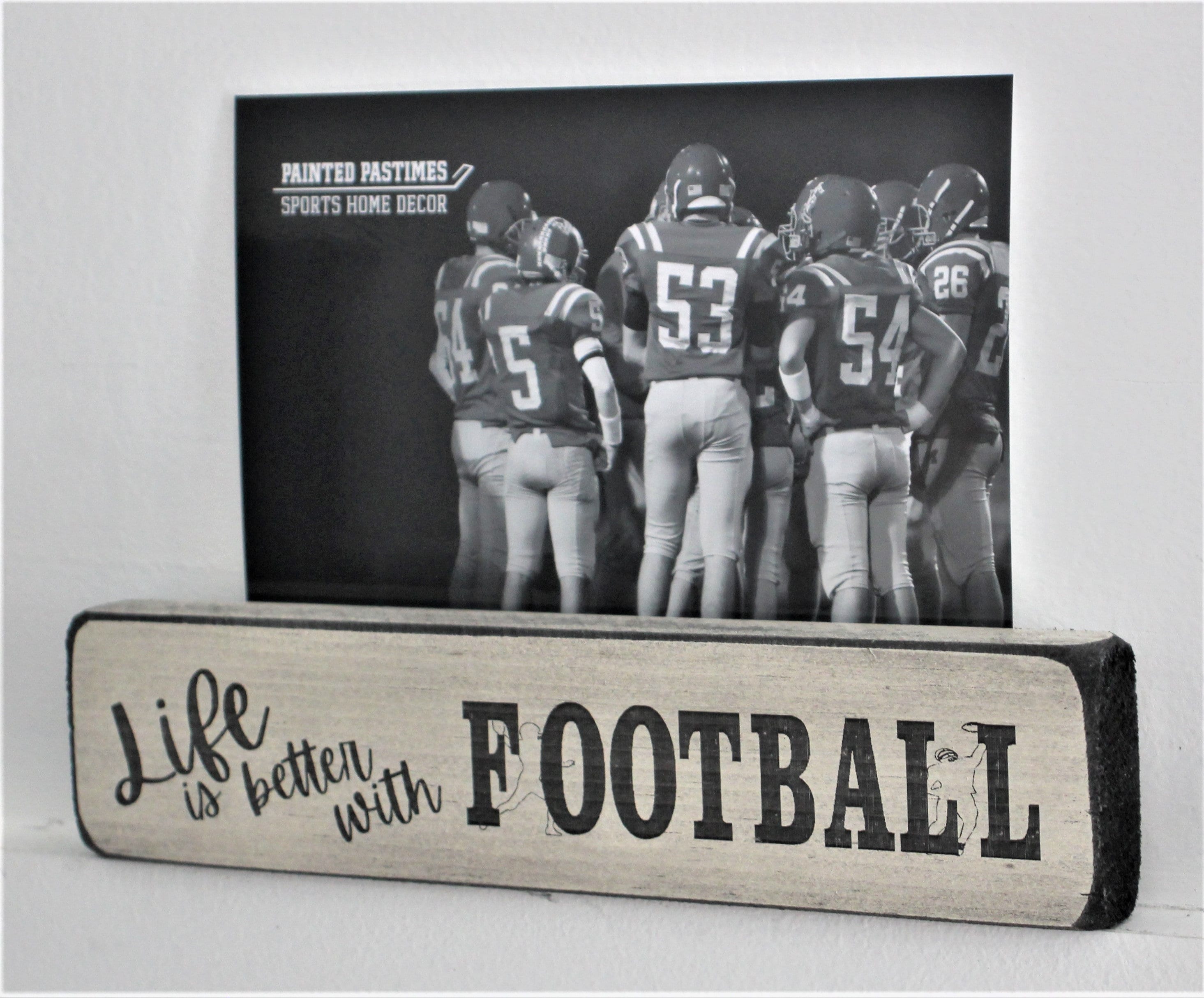 Football Ornament: Laser Cut Wood, Coach or Player Gift