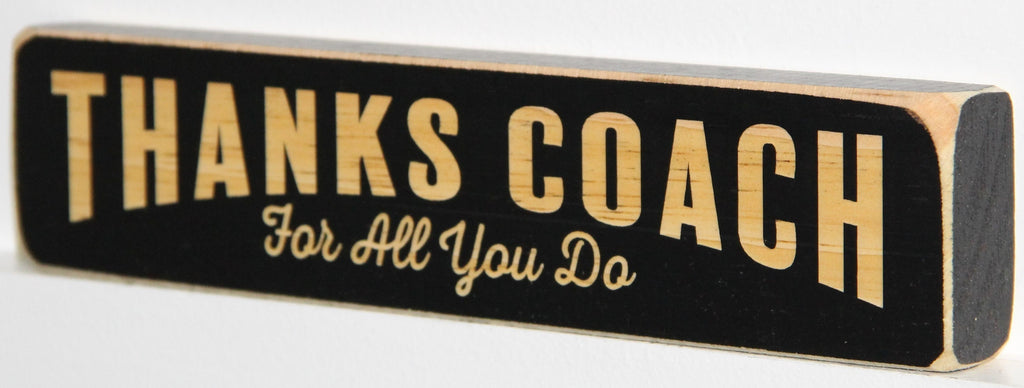 Team Manager Gift: Laser Cut Wood Sign - Sports Decor
