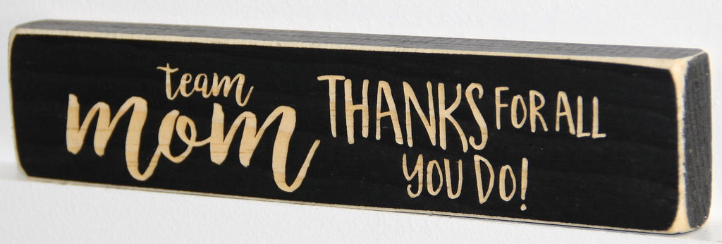 Team Manager Gift: Laser Cut Wood Sign - Sports Decor