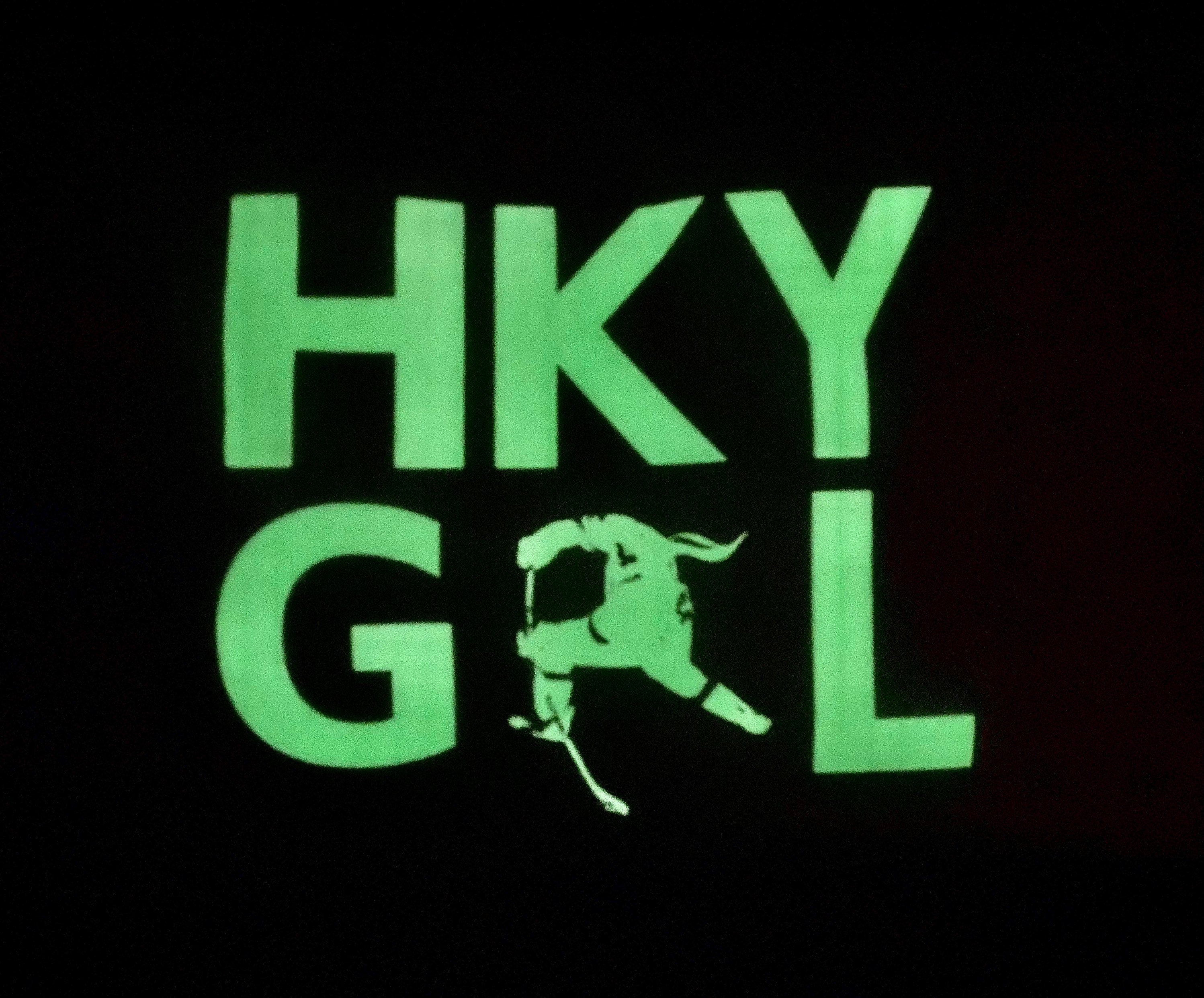 Hockey Girl Pillowcase: Standard Size Bedding, Glow in the Dark Option
