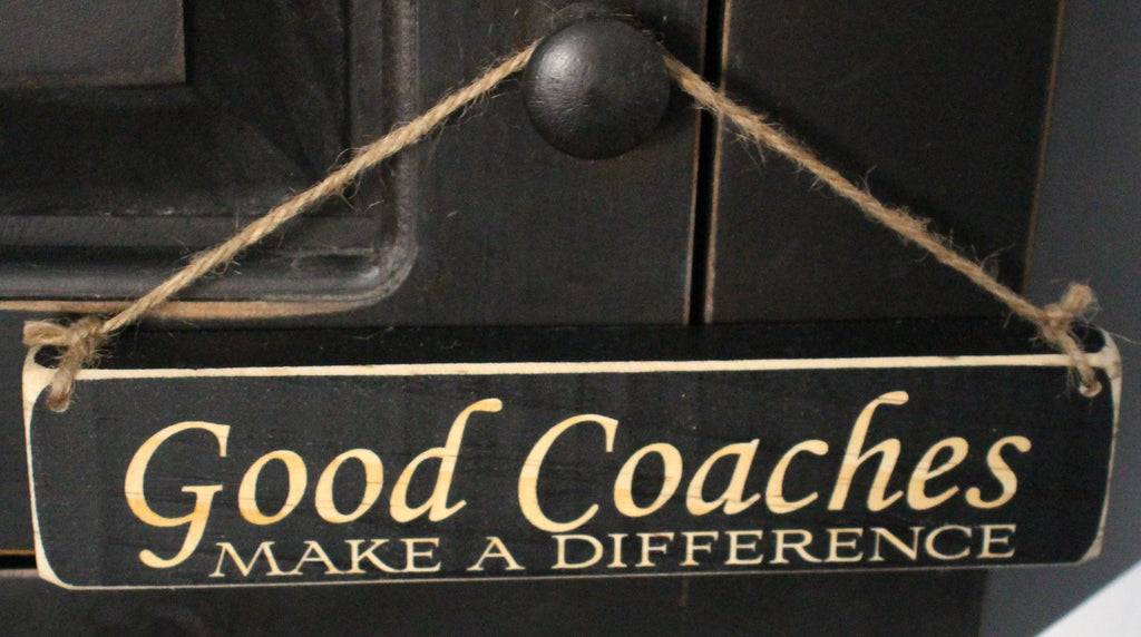 Coach Sign: Wood Laser Cut, Sports Gift