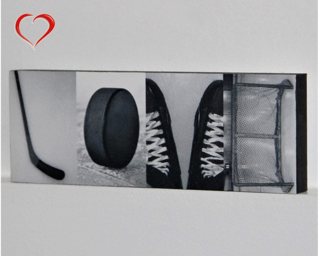Hockey LOVE Sign: Unique Hockey Photo Art