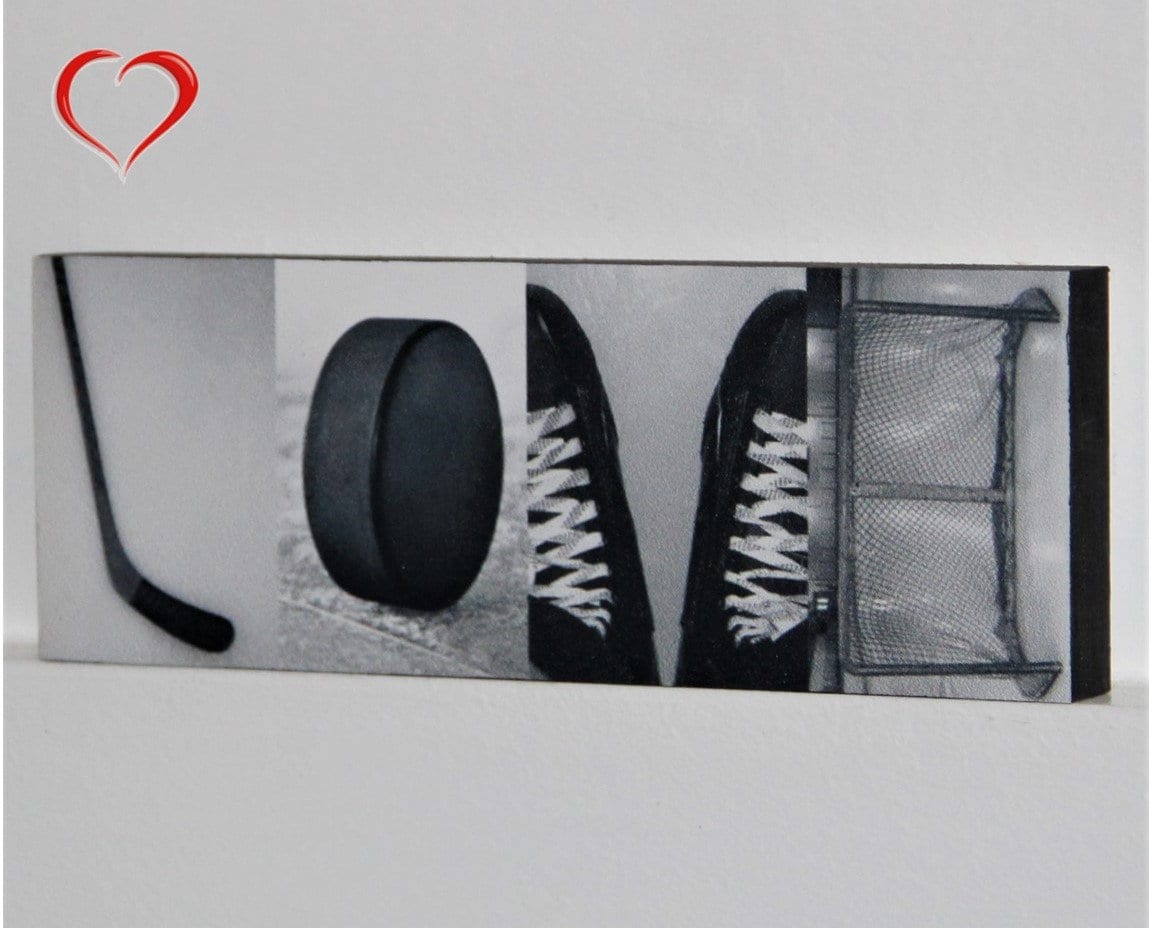 Hockey LOVE Sign: Unique Hockey Photo Art