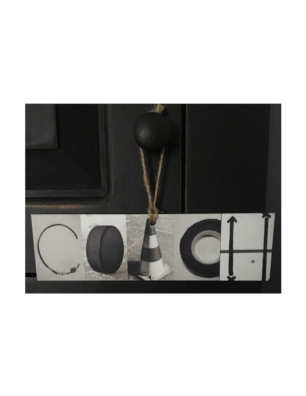 Hockey Coach Gift: Photo Letter Art Sign or Ornament