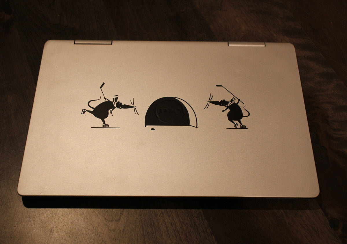Hockey Mice Vinyl Decal: Laptop, Wall, Tournament Bag