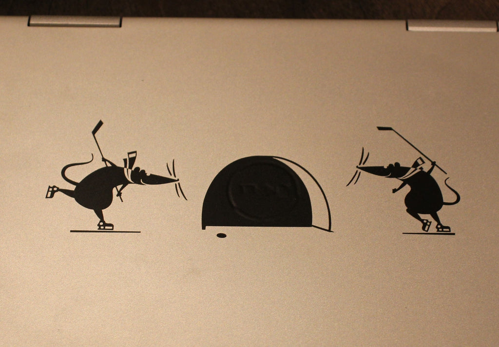 Hockey Mice Vinyl Decal: Laptop, Wall, Tournament Bag