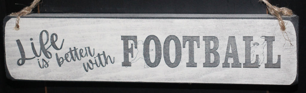 Football Ornament: Laser Cut Wood, Coach or Player Gift