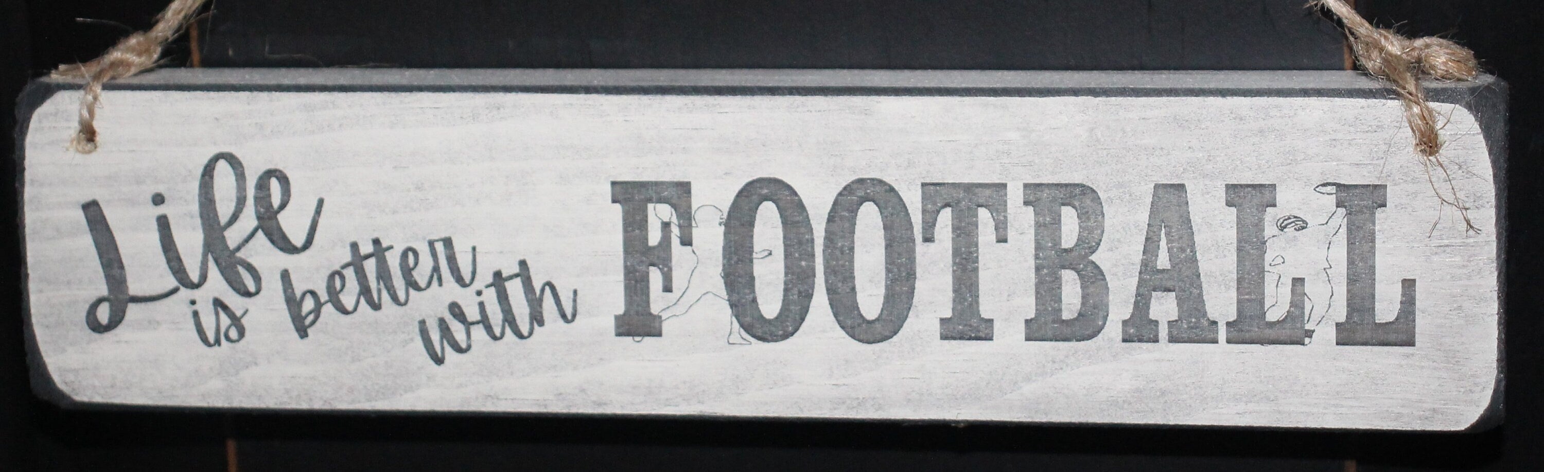 Football Ornament: Laser Cut Wood, Coach or Player Gift