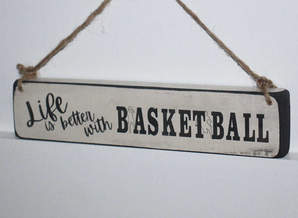 Basketball Ornament, Wood Sign, Christmas Gift for Player, Fan, Coach, Mom or Dad