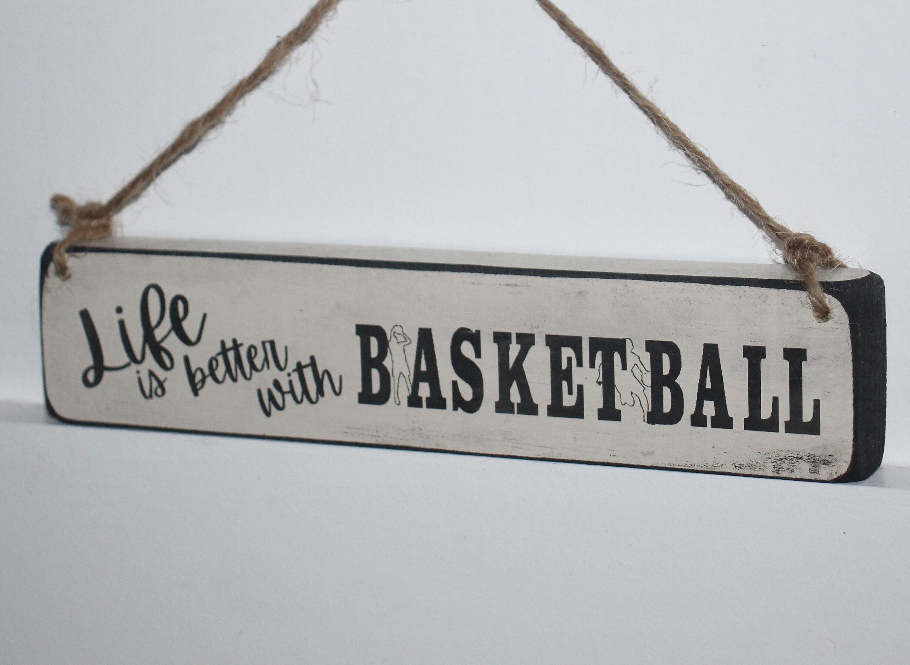 Basketball Ornament, Wood Sign, Christmas Gift for Player, Fan, Coach, Mom or Dad