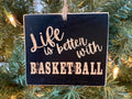 Basketball Ornament, Player, Fan Coach Christmas Gift