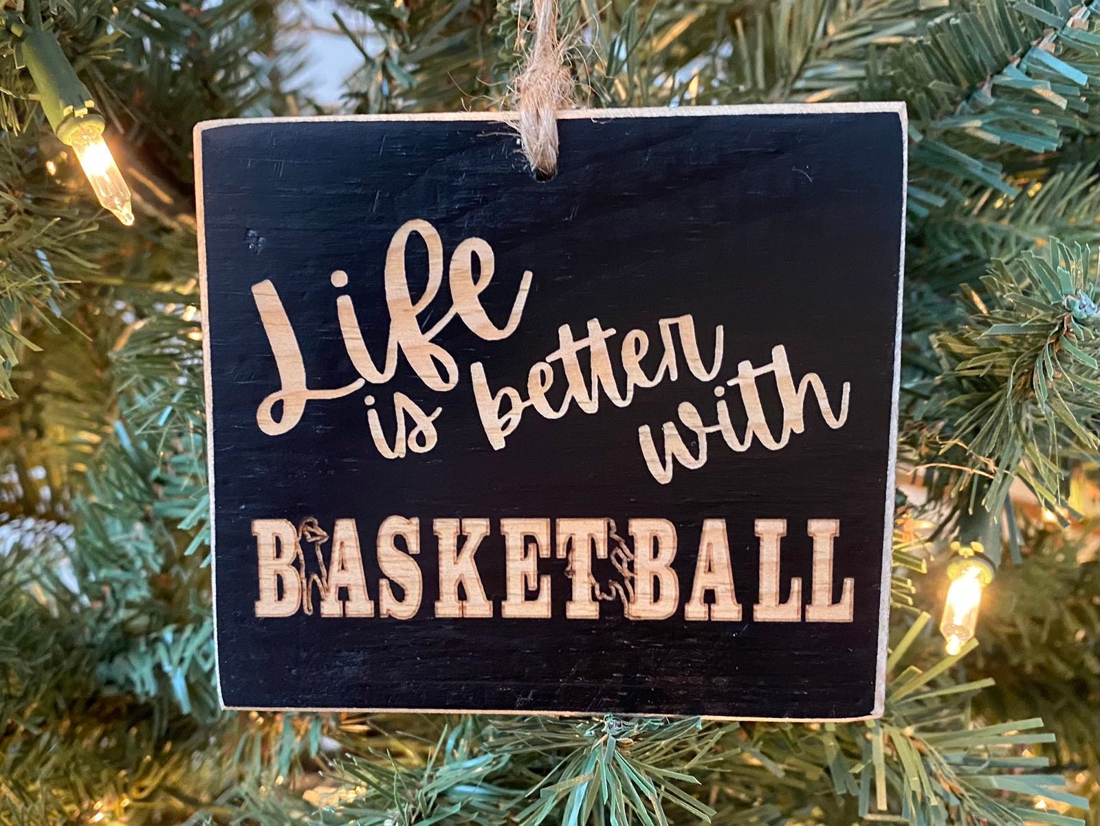 Basketball Ornament, Player, Fan Coach Christmas Gift
