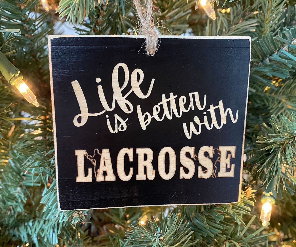 Lacrosse Ornament: Lacrosse Player, Fan, Coach Christmas Gift