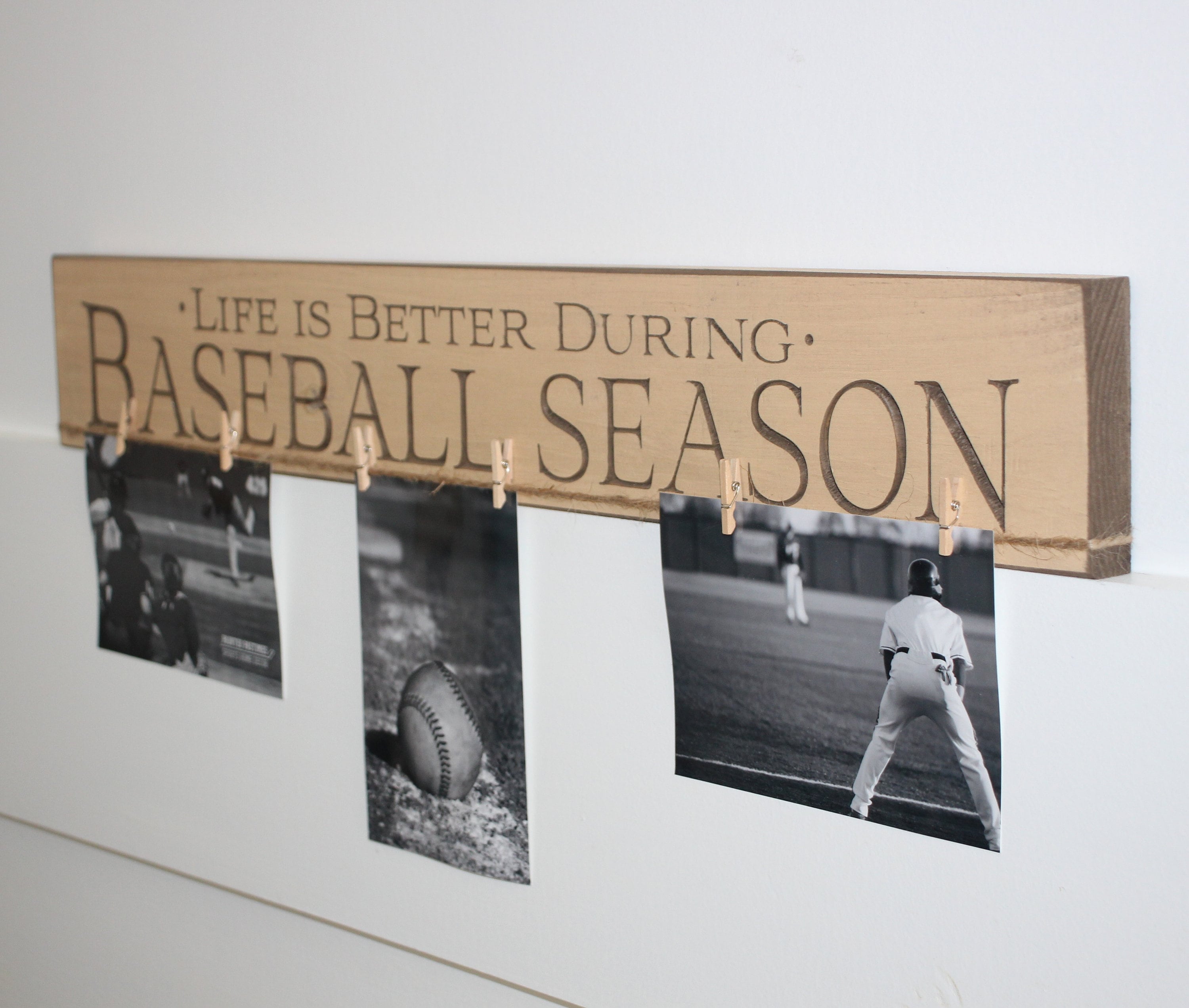 Baseball Photo Sign: Frame, Baseball Player, Coach, Fan Gift,