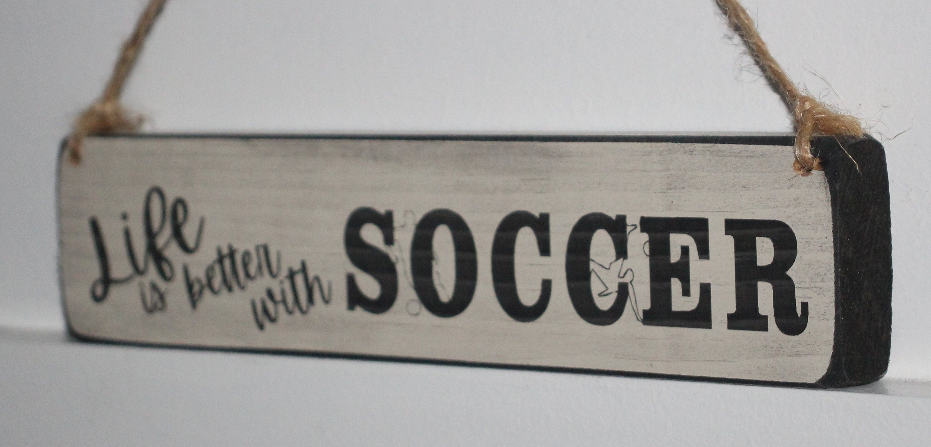 Soccer Ornament: Laser Cut Wood, Black & White
