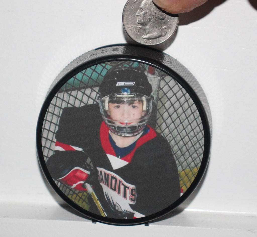 Hockey Goalie Puck Bank: Personalized Hockey Gift