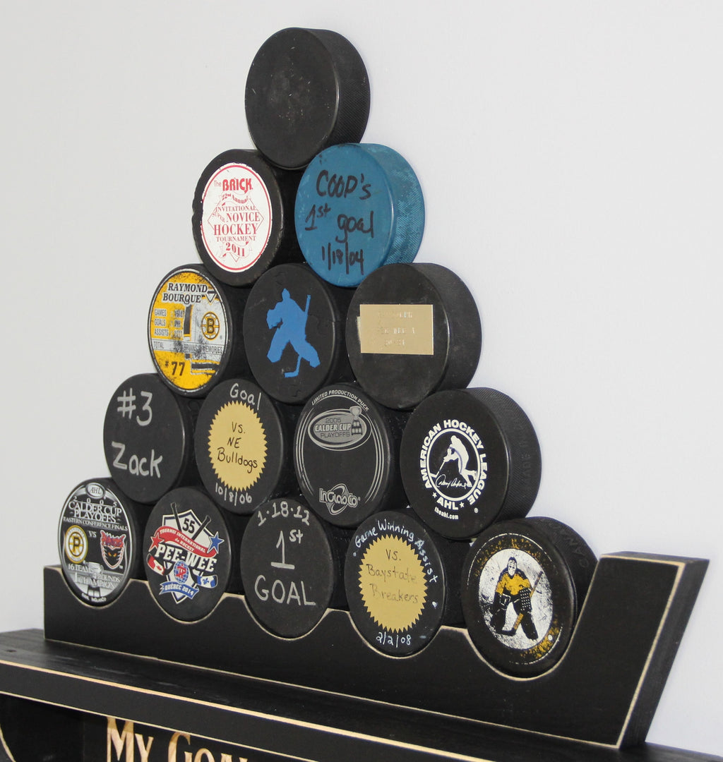 Hockey Puck Display: Holder, Rack, Hockey Player or Fan Gift