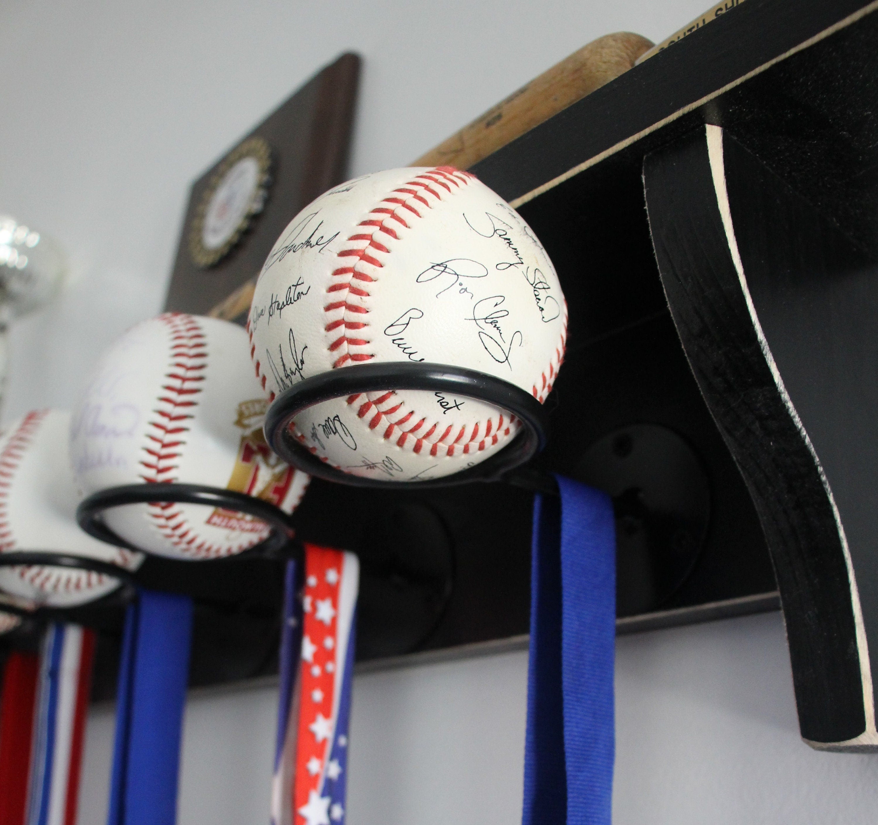 Baseball Display Shelf: Trophy & Memorabilia Holder