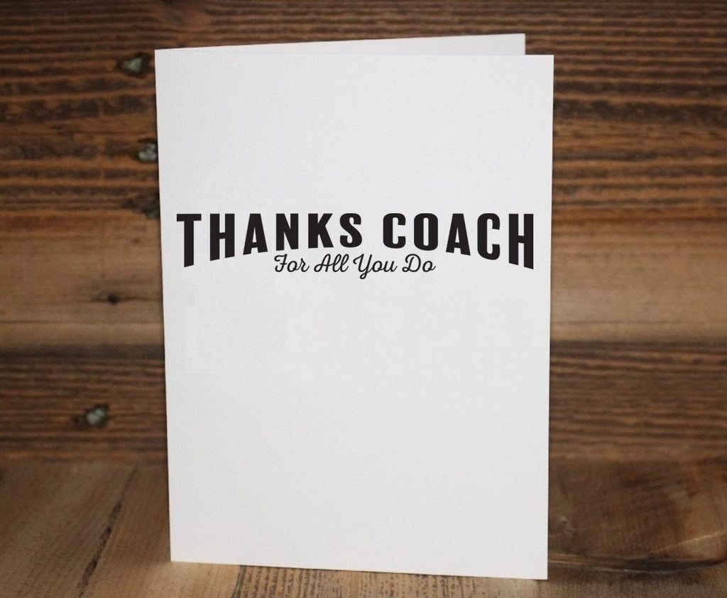 Team Manager Thank You Card: Sports Appreciation Gift