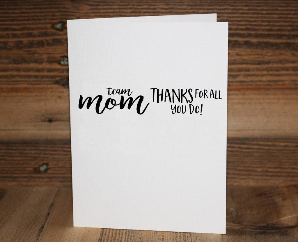 Thanks Coach Greeting Card: Sports Team Card