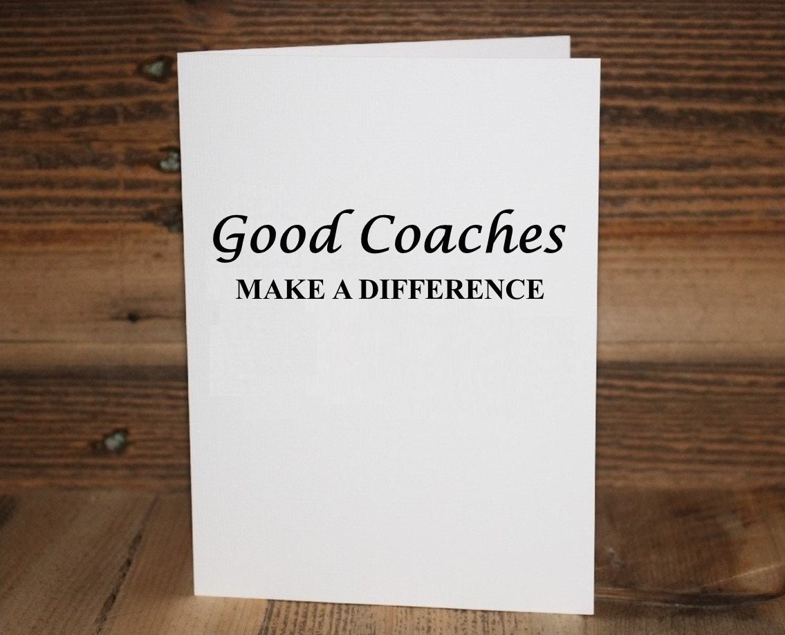 Thanks Coach Greeting Card: Sports Team Card