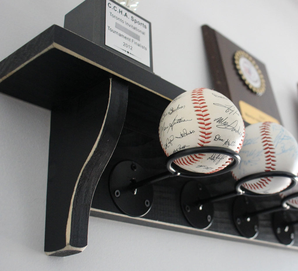 Baseball Display Shelf: Trophy & Memorabilia Holder
