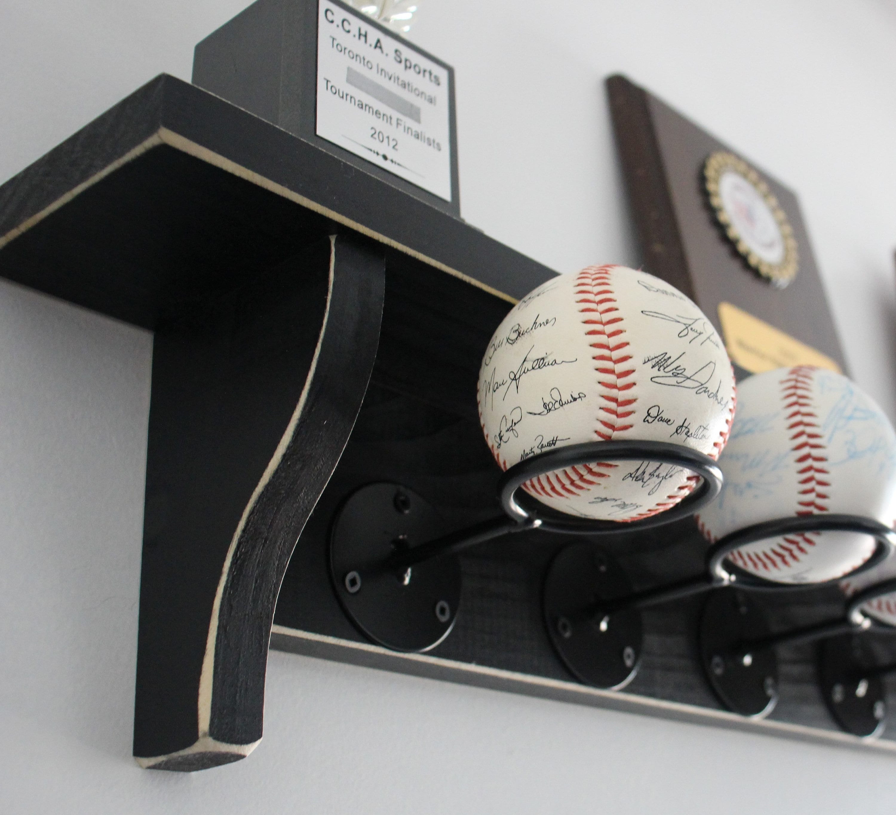 Baseball Display Shelf: Trophy & Memorabilia Holder