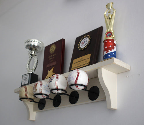 Baseball Display Shelf: Trophy & Memorabilia Holder