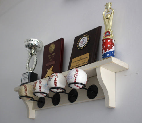 Baseball Display Shelf: Trophy & Memorabilia Holder